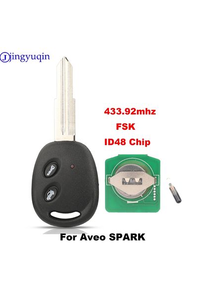 Choice Full Key jingyuqin Replacement 2 Buttons Remote Car Key For Chevrolet Aveo Spark 2009-2016 433.92 FS