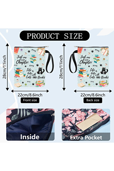 Choice AECH09-01765 أغطية كتب على شكل قطة وأغطية كتب قابلة للغسل من القماش