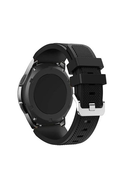Choice 20mm Black 20 22mm Silicone Strap for Samsung Galaxy Watch 7/6/5/4 40 44mm/6 Classic /5 Pro Bracelet