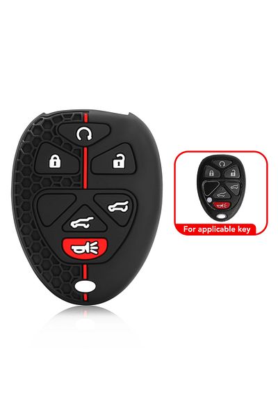 Choice C Style Silicone Key Case for Chevrolet Tahoe 2007 Suburban Gmc Yukon 2010 Traverse XL Key Cover for