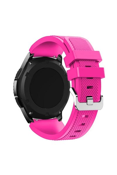 Choice 22mm BarbiePink 20 22mm Silicone Strap for Samsung Galaxy Watch 7/6/5/4 40 44mm/6 Classic /5 Pro Bra