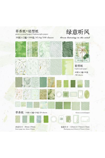Choice D JIANQI 100pcs Vintage Decor Scrapbooking Materials Paper Combo Kit DIY Junk Journal Collage Photo.