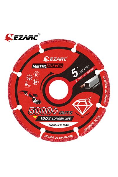 Choice Metal Cutting Diameter 125mm Ezarc Diamond Cutting Wheel 3 X 3/8 Inch, 4-1/2 & 5 X 7/8 Inch For Meta
