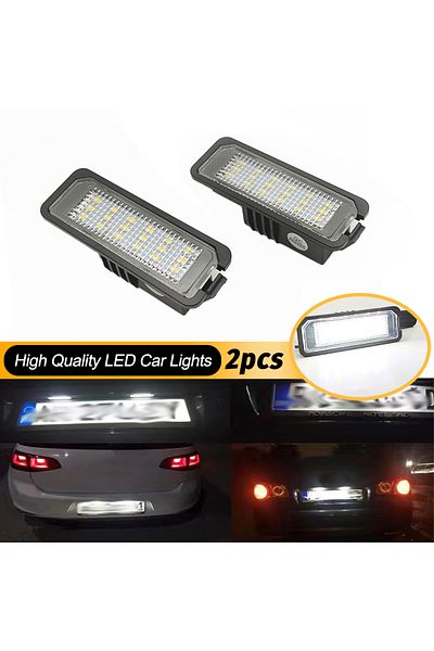 Choice 2pcs Number License Plate Light Lamp No Error LED White for VW Golf MK5 MK6 MK7 Passat Polo CC Eos