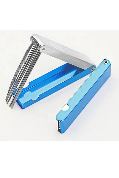 Choice Blue 1 Pcs Welding Cutting Torch Nozzle Needles Kit 13 In 1 Tip Files Cleaner Metal Reamers Solderin