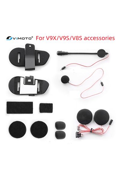Choice Original Audio & Mic Kit for Vimoto V8S V9S V9X Helmet Intercom Headset Base Microphone Accessories