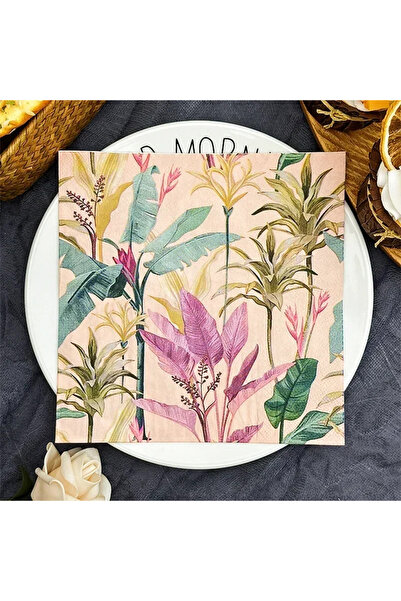 Choice 20 قطعة مناديل مطبوعة بنقشة زهور، مفرش طاولة للمطاعم والفنادق الغربية،...