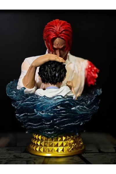 Choice تمثال نصفي من بانداي بطول 13 سم مع علبة، من سلسلة ون بيس، يظهر شانكس و...