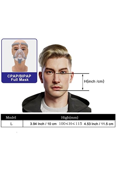 Choice قناع ريكوكسي متوسط الحجم للوجه الكامل مع غطاء رأس ووسائد من جل السيليك...