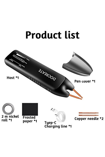 Choice1 756 جهاز لحام نقطي صغير محمول باليد بشاشة ملونة، يعمل ببطارية ليثيوم ...