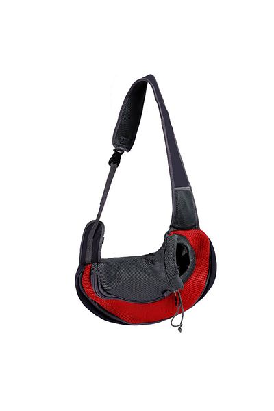 Choice S red Popular pet backpack pet crossbody bag portable thickened material comfortable and breathable