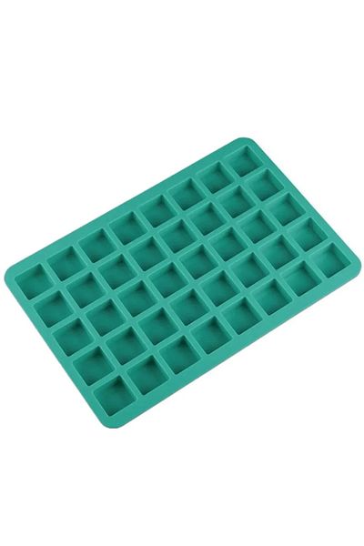 Choice Green 40 Cavities Square Silicone Mold Caramel Candy Chocolate Truffles Mold Snacks Ice Cube Jelly D
