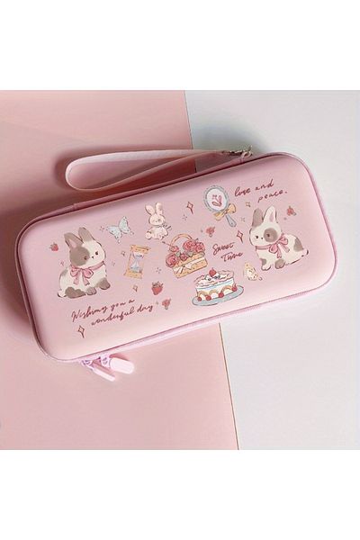 DUTRIEUX Style 2 Cartoon Pet Cake Pink Bag for Nintendo Switch Lite Anti-collision Protective Case Portable T