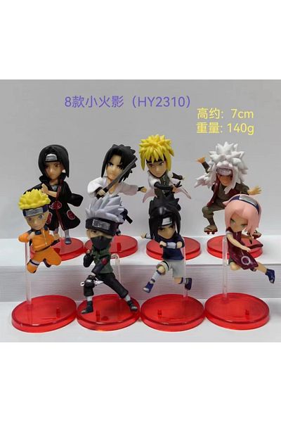 Choice pack by bag 01 8pcs/set Naruto PVC Action Figure Model Toys