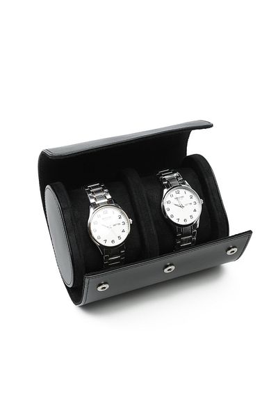 Embers 2 Slots Black 2024 New Watch Roll Pu Leather 1 Slot 2 Slots 3 Slot Black Brown Watch Bag Watc