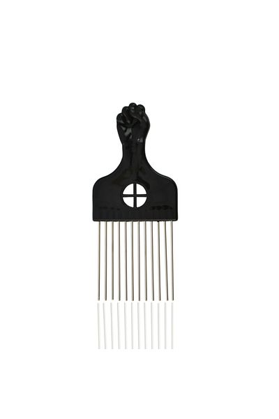Choice 50091 Black Metal African American Pick Comb Hair Combs Hair Comb For Hairdressing Styling Tool Salo