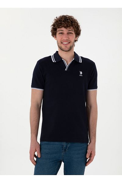 U.S. Polo Assn. Navy Blue Men's Polo T-Shirt U.S. Polo Assn. Terni