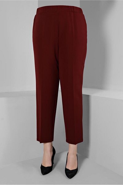 Alvina PANTALONI ELASTIC BELI DECUT DREPT 70453