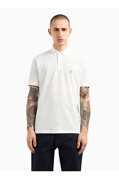 Armani Exchange Ανδρικό Πόλο XM000367 AF13022 Λευκό