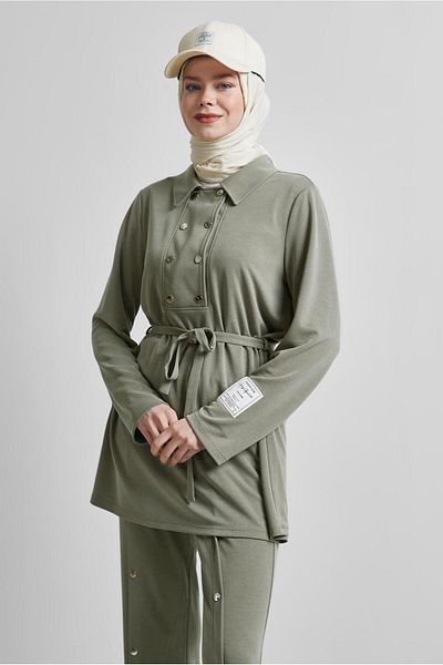 Alvina Σετ αθλητική φόρμα με παντελόνι και ζώνη μεγέθους 45440
