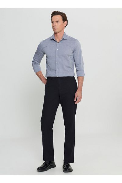 ALTINYILDIZ CLASSICS Altınyıldız Classics Normal Waist Normal Leg Comfort Fit Black Men's Trousers Ace 001252190 Syh