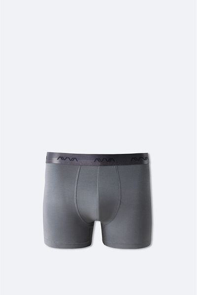 Avva Men's Anthracite Plain Basic Soft Touch Single Boxer B 009537