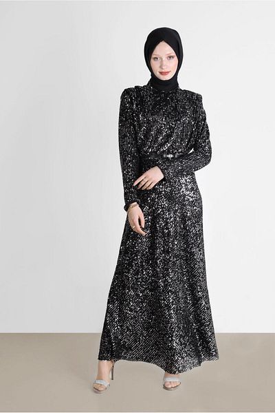 Alvina Sequin Wadding Look Evening Dress - 50235