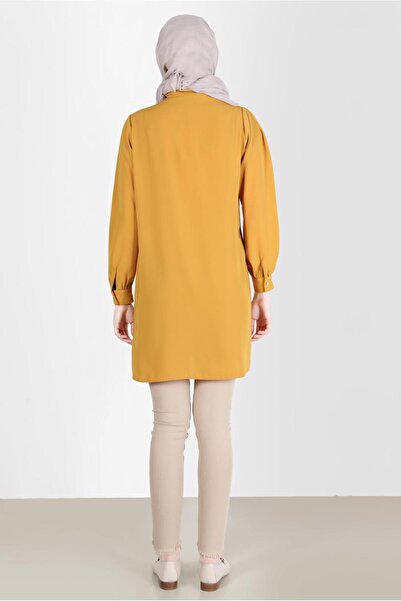 Alvina Tunic with Stone Button Detail 42578