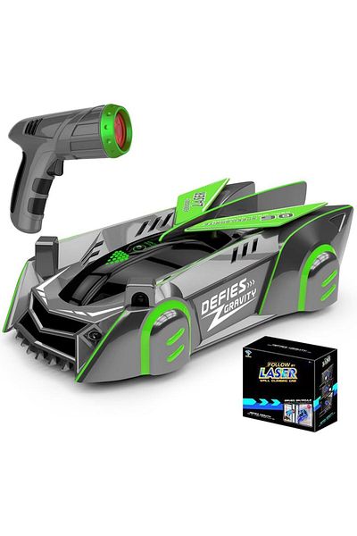 Yelajoy Zero Gravity RC Car,Rechargeable 360° Rotating Wall Climber,with Light Control,for Kids Ages 3+,Red