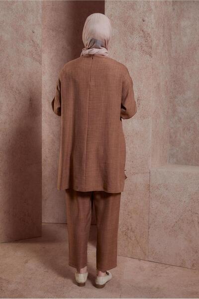 Alvina Bicycle Collar Trousers Suit 44436