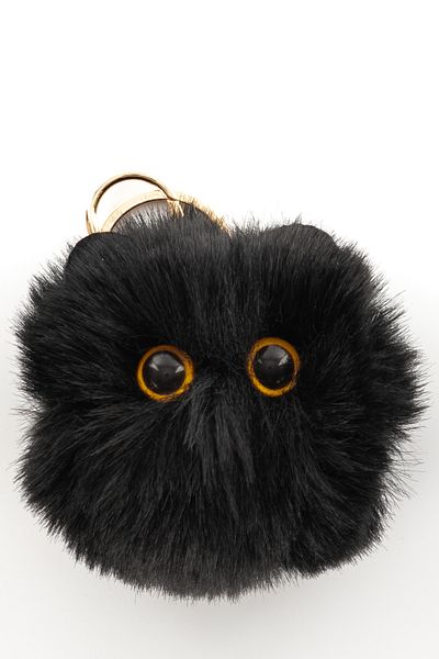 shop Cute Plush Cat Keychain - Pom Pom Design (7.5 cm)