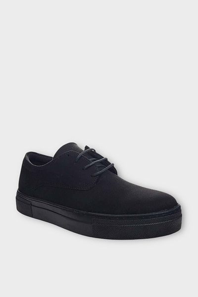 Liger Ανδρικά παπούτσια Nubuck Casual ΜΑΥΡΟ