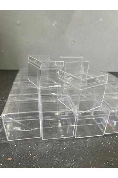 mey OFFICIAL Şeffaf mika kutu kına düğün söz doğum günü hediyesi 5*5 cm ebatı...