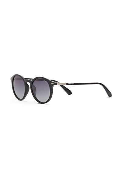 Despada Ds 2386 C1 Oval Black - Silver Unisex Sunglasses