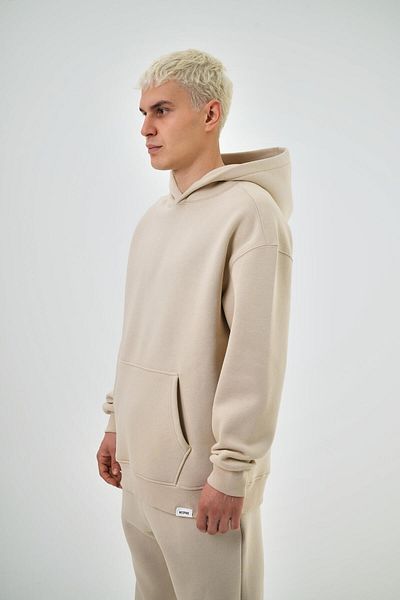 Respire Μπεζ κουκούλα Basic Oversize Hoodie