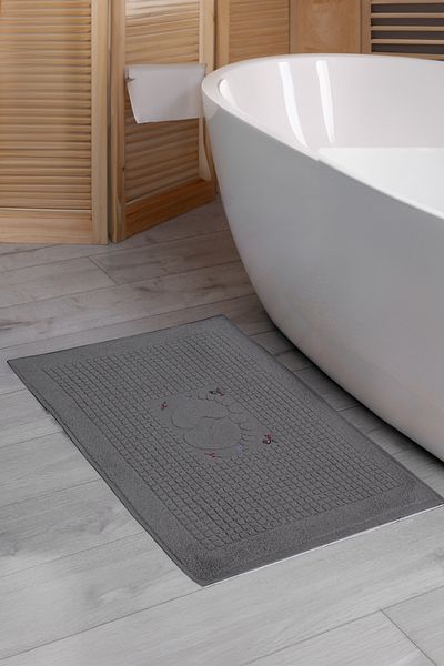 Homedius Bath Floral Cotton Foot Towel 50X70Cm
