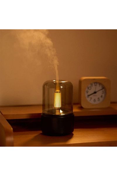 COOYA Aromatherapy Diffuser, Cool Mist Humidifier for Car Office Bedroom Home Auto-Off (Black)