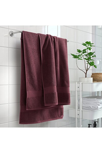 IKEA FREDRIKSJÖN Bath Sheet Deep Red 100x150 cm – 100% Cotton, 650 g/m² | IKEA