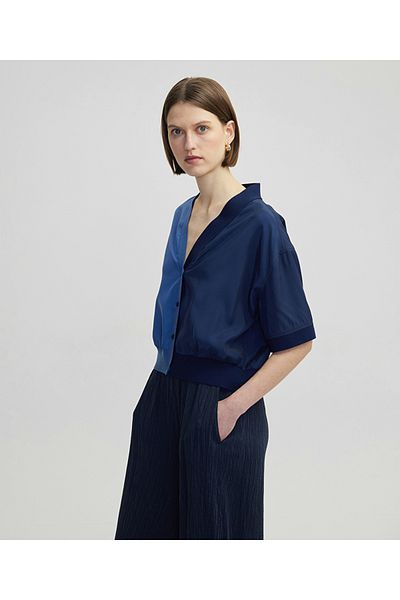 İpekyol Colorblock V-Neck Blouse