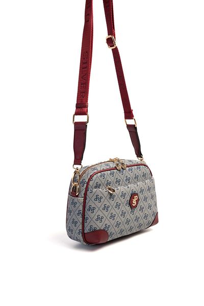 Silver Polo Silver & Polo Grey - Claret Red SP1094 Geantă de damă