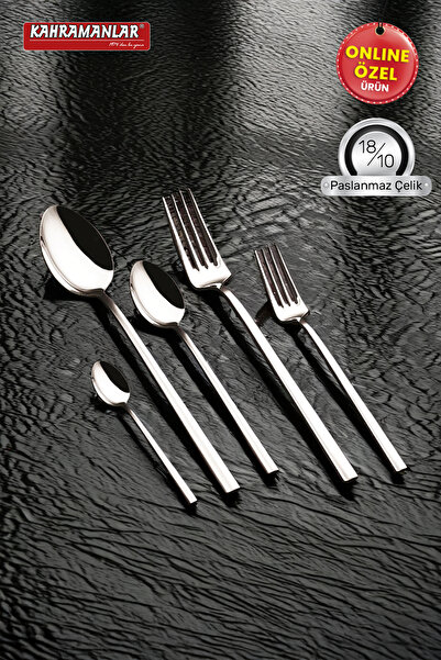 Kahramanlar Gözde 60 Parça Çatal Kaşık Takımı