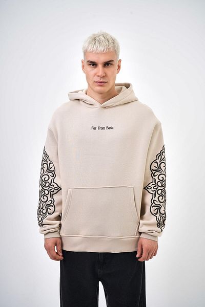Respire Ανδρικό Oversize Far From Basic εμπριμέ κουκούλα με κουκούλα