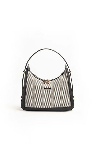 Silver Polo Silver & Polo Black White - Negru SP1187 Geantă de umăr pentru femei