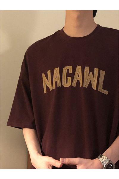 ACTIVE MODA - МЪЖКА ТЕНИСКА С КЪС РЪКАВ, ОТ ПАМУЧЕН ПЛАТ С ПРИНТ NAGAWL, ОБЩ РАЗМЕРЕН РАЗМЕР