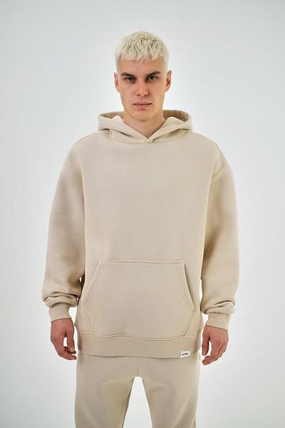 Respire Μπεζ κουκούλα Basic Oversize Hoodie