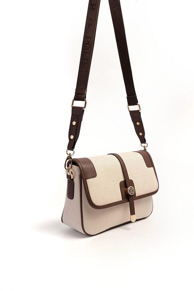 Silver Polo Silver & Polo Beige - Brown Sp1182 Women's Crossbody Bag