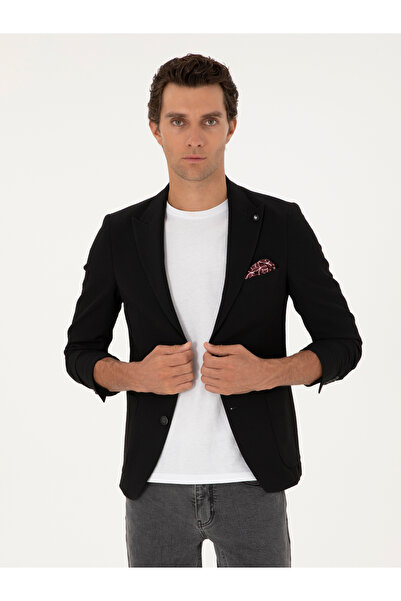 Cacharel Siyah Ex. Slim Fit Ceket 50269213-VR046