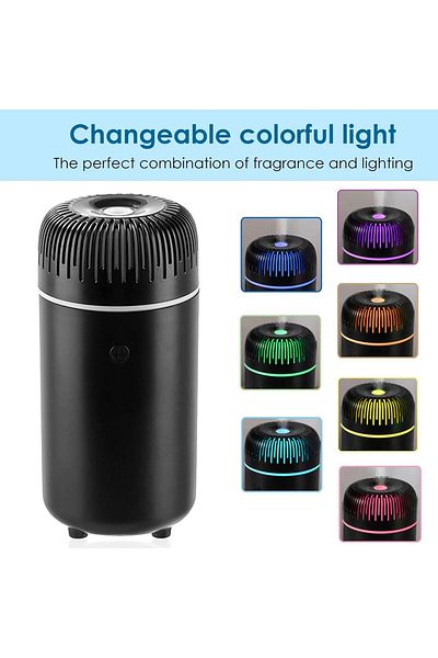 COOYA Car Aromatherapy Diffusers, Humidifier, Essential Oil Diffuser, For Car Office Bedroom Home (Black)