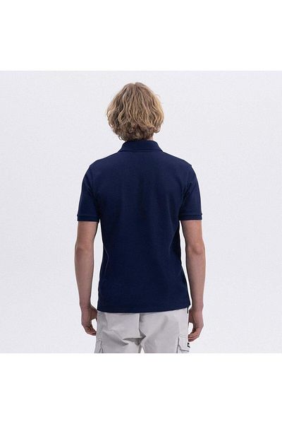 Ellesse Em460-Nv Polo Neck Men's T-Shirt - Navy Blue