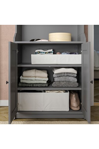 IKEA STUK Box with compartments, white, 34 x 51 x 10 cm